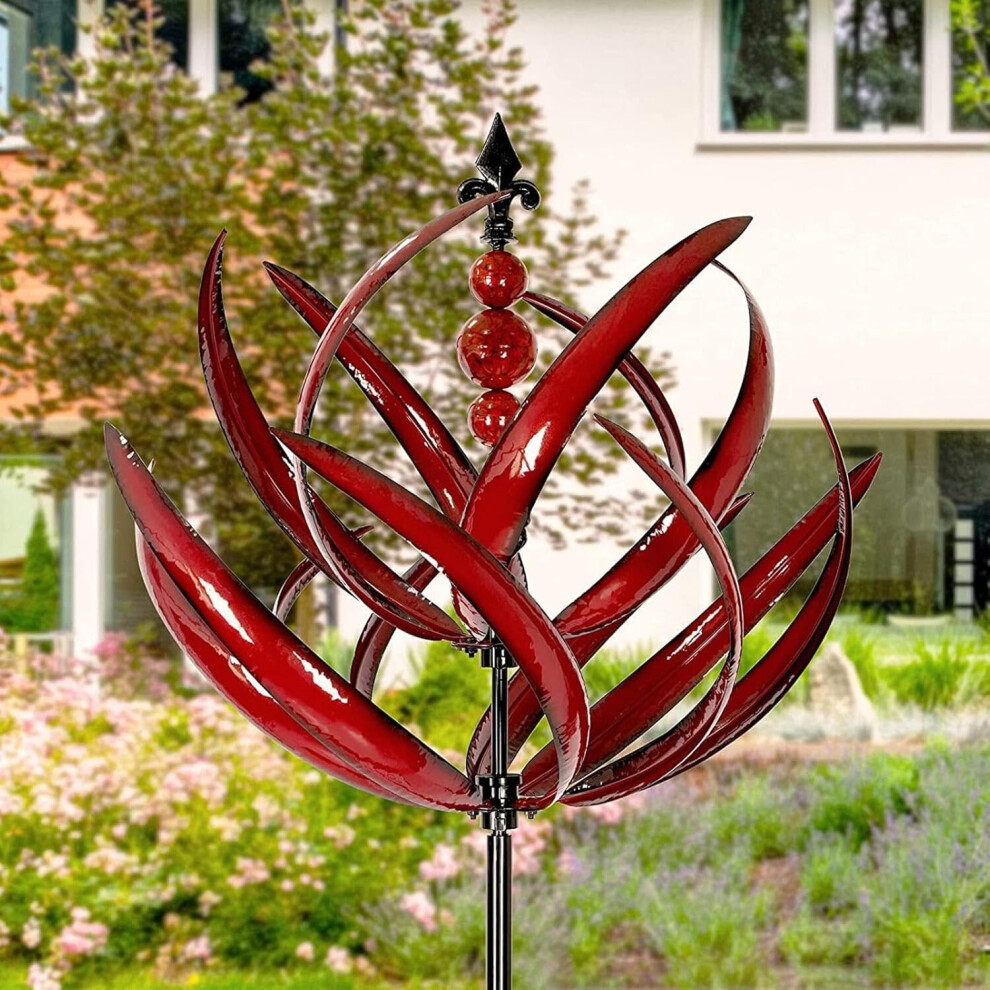Spirale pour le jardin, Spirale Harlow 3D, Spirales en métal pour la ferme et le jardin, Sculptures et Spirales pour le vent