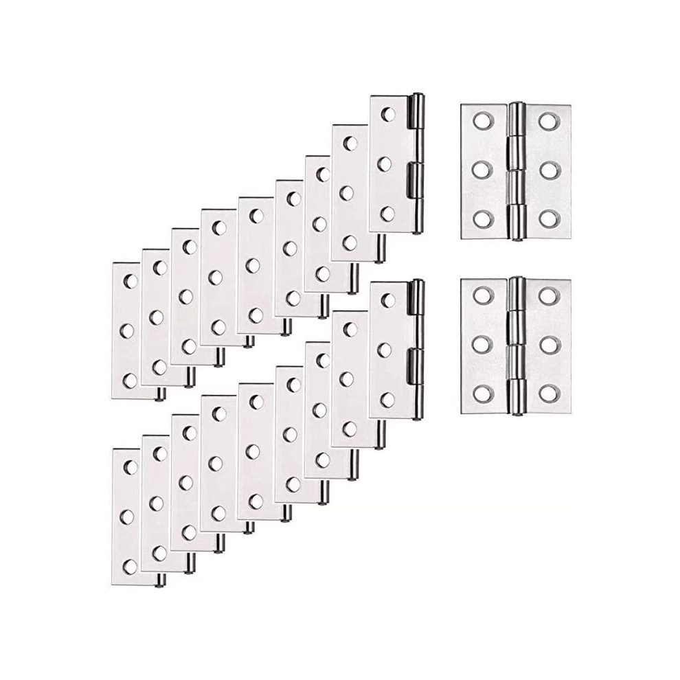 Hinges, Stainless Steel Hinge, 20 Pcs Hinge Furniture Hinge Door Hinge Piano For Home Furniture Hardware Cabinet Guard Door Drawer 7334477992869