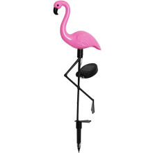 Zonne-gazonlamp, een flamingo, drie outdoor tuinlampen, landschap lamp, tuindecoratie