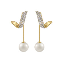 Luxurious, niche design, high-end earrings, new fashion, pearl earrings, popular earrings, female