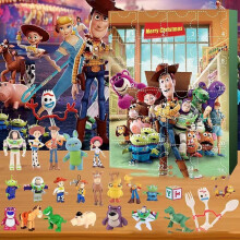 24pcs Toy Story Winnie The Pooh Mickey Minnie Stitch Advent Calendar Blind Box Set Christmas Gifts Decorations Kids Toys