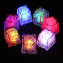 6 glaçons lumineux / veilleuse colorée sensible au toucher / glaçons LED clignotants dans l'eau