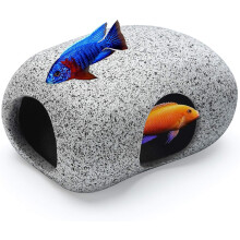 Aquarium Stenen voor Vissen om te Broeden, Spelen en Rusten, Kleine Keramische Decoratieve Stenen voor Vissen Tank