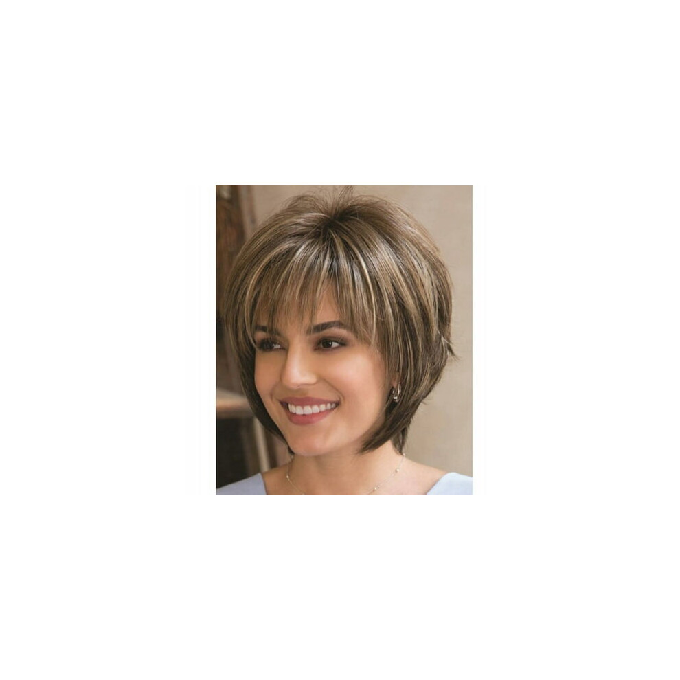 Unisex Wigs, Artificial Wigs, Wigs, Wigs For Ladies With Short Curly Hair Gradients