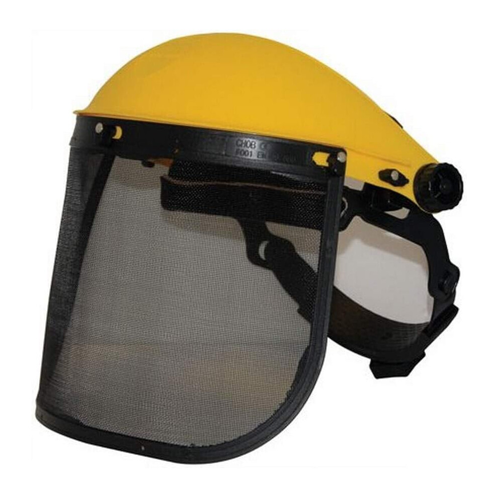Steel Mesh Visor & Adjustable Earmuffs, Face, Forehead And Ear Protection 7751377903595