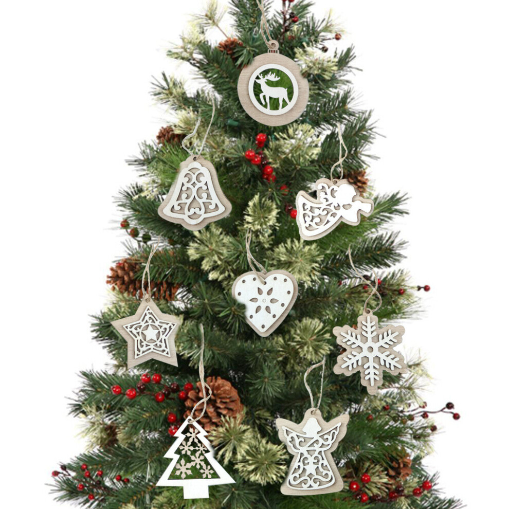 Piece Hollowed Out Christmas Tree Hanging Wooden Crafts-image-OPC-PFHD5HY-NEW