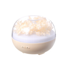 Forever Bloemen Luchtbevochtiger LED Nachtlicht Aromatherapie Diffuser (Beige)