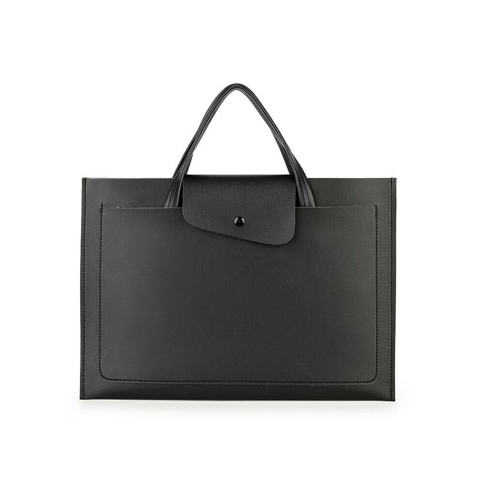 Business Leisure Laptop Bag Tablet Male And Female Storage Handbag (Black) Black 7751377879548