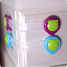 8-delig baby veiligheids lang slot anti knijp lade slot kind multifunctionele beer koelkast slot snoep kleur veiligheidsslot