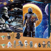 Weihnachtskalender 24 Tage Countdown Star Wars Yoda Figur Überraschung Weihnachtsgeschenke Kinderspielzeug B