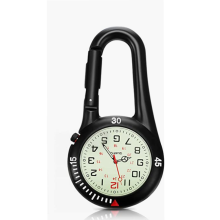 1 clip on quartz watch belt watch Glow in the dark Unisex pocket watch with white dial for outdoor activities of doctors and nurses