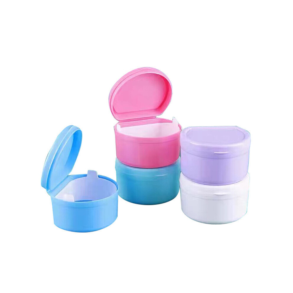 Nydia Green/Blue Yuemuop 2 Pieces False Teeth Box, Dental Appliance Box, Orthodontic Retainer For Dentures Storage, Cleaning ( And Blue)