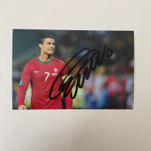 Cristiano Ronaldo signiertes Foto Autogramm Druck Wandkunst Home Decor 3