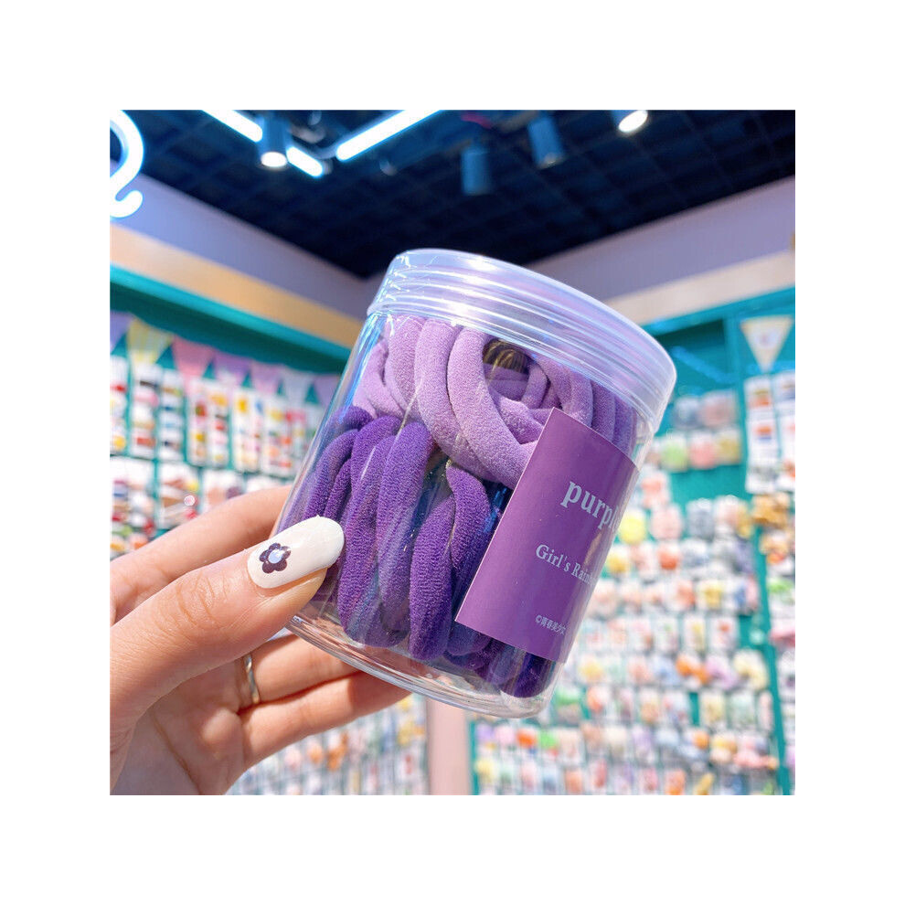 50PCS hair ties, seamless cotton ponytail holders, non-damaging elastic hair bands for thick, heavy and curly hair