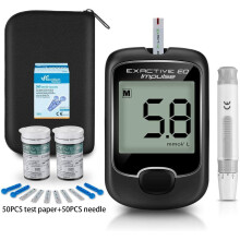 Glucometer Diabetes Bloed Suiker Monitor Systeem Bloedsuiker Gezondheid Test Kit Praktische Draagbare