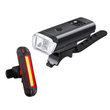 Fietskoplamp Waarschuwingslicht Mountainbike Slimme Koplamp USB Oplaadbaar Licht Achterlicht Fiets Sensor Licht
