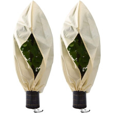 2 stuks plant antivrieshoes Winter plant antivrieshoes Non woven warm en koud hoes (80 * 100cm)