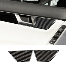 Panneau de porte intérieur en fibre de carbone pour Mercedes Benz Classe C W204 2007-13