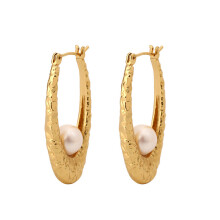 Elegant pearl earrings earrings s925 silver needle oval earrings female jewelry accessories