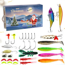 30Pcs Road Runner Bait Mimic Bait Fishing Lead Head Hooks Crank Hooks Fishing Bait Hooks Christmas New Year Fishing Gifts blue