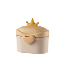 Crown Baby draagbare externe grote capaciteit vochtbestendige snack verpakking Tank melkpoeder doos geel (400ML)