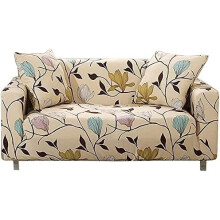 Printed Sofa Cover Stretch Couch Covers Patterned Loveseat Slipcovers for 2 Seater Cushion Couch Love Seat Set MNK (2 Seater/Loveseat)