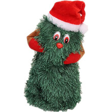 Electric Singing and Dancing Christmas Tree Plush Toy, Animated Green Christmas Tree Christmas Decorations Christmas Gifts for Toddlers Kids (C)