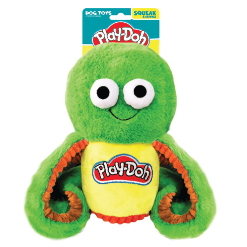 Hasbro Hasbro Giocattolo per Cani 10in Play-Doh Octopus Squeak e Crunch - Verde