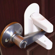 Kindersloten (2 stuks) Babyveiligheidsslot deurblokker, Anti-Lock kinderslot wit