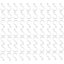 [100 Pack S Shape Hook Crystal Bead Curtain 24mm Mini Hook DIY Jewelry Accessories Decorative Hooks for Suncatcher Chandelier Pendant Christmas Tree B