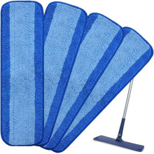 4 pieces to suit Bona Bona fibre mopping cloths Cleaning pads Dusting pads Wet and dry flat mopping cloths
