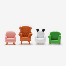 8 simulated sofa resin refrigerator stickers creative magnet magnetic stickers