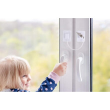Raam- en kinderkastbeveiliging: [x3 MUNTEN] + BONUS | Zonder boren | pvc deurbeugel | Kastblok, koelkastslot, ladeslot Home Security Kit