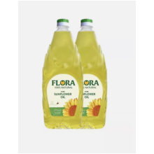Flora Sunflower Oil, 2 x 2L - Cooking Oil for Delicious Dishes - Flavor