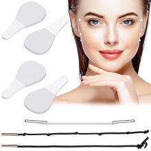 120 Pcs Face Tape Lifting Invisible with String for Wrinkles, Jowls, Neck, Eye, Waterproof High Elasticity V Shape Lift Tape Stickers, Instant Makeup