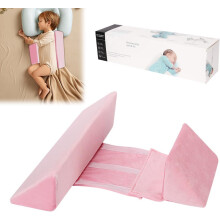 Baby Safe Sleeping Pillow, Baby Side Cushion Reducer Cot Wedge Baby for Babies Side Cushion Adjustable Removable Side Support Cushion for Months