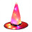 Halloween Witch Hat Glowing Wizard Hat Magician Hat(Red) 1