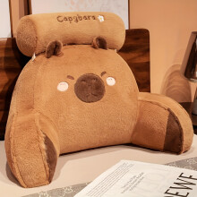 (Brown, 60*40's) Cozy Floral Plush Pillow with Zipper - Machine Washable, Brown