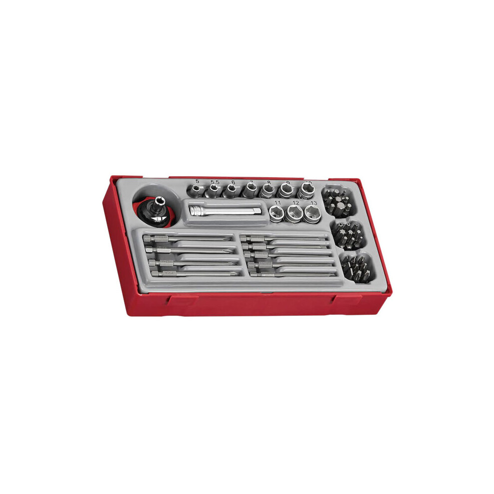 Teng TT1448 1/4in Socket & Bit Set, 48 Piece