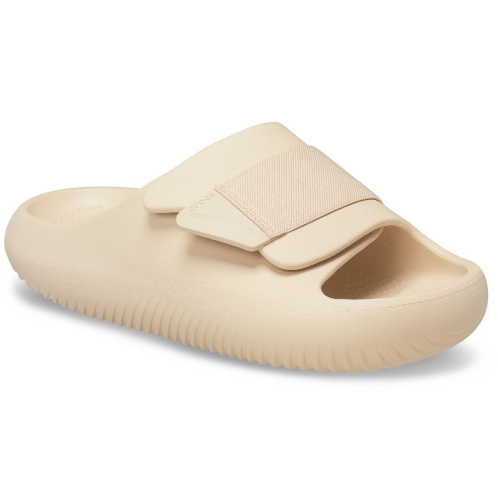 Crocs (Brown, 7 (Adults')) Mellow Luxe Slide Thermoplastic Shitake Slides