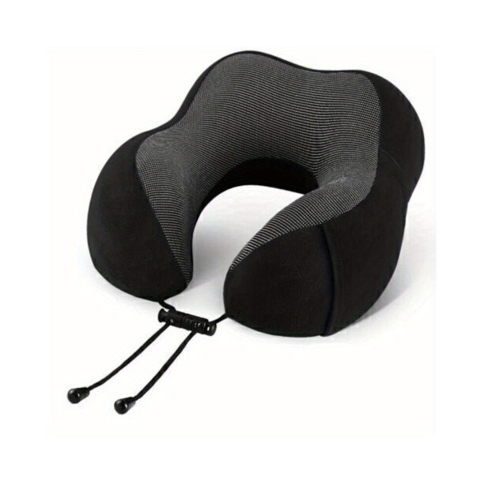 Yetp Star (Black) Soft Memory Foam U Shaped Neck Support Travel Pillow Head Rest Car Plane Cushion