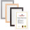 (Grey , A5 (14.8 x 21 cm)) Multi Size MDF Wood Wall-Mounted Photo Frames 10