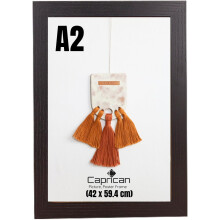 (Black , A2 (42 x 59.4 cm)) Multi Size MDF Wood Wall-Mounted Photo Frames
