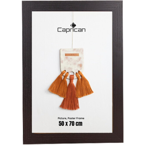 (Black , 50 x 70 cm) Multi Size MDF Wood Wall-Mounted Photo Frames