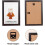 (Black , 50 x 70 cm) Multi Size MDF Wood Wall-Mounted Photo Frames 5