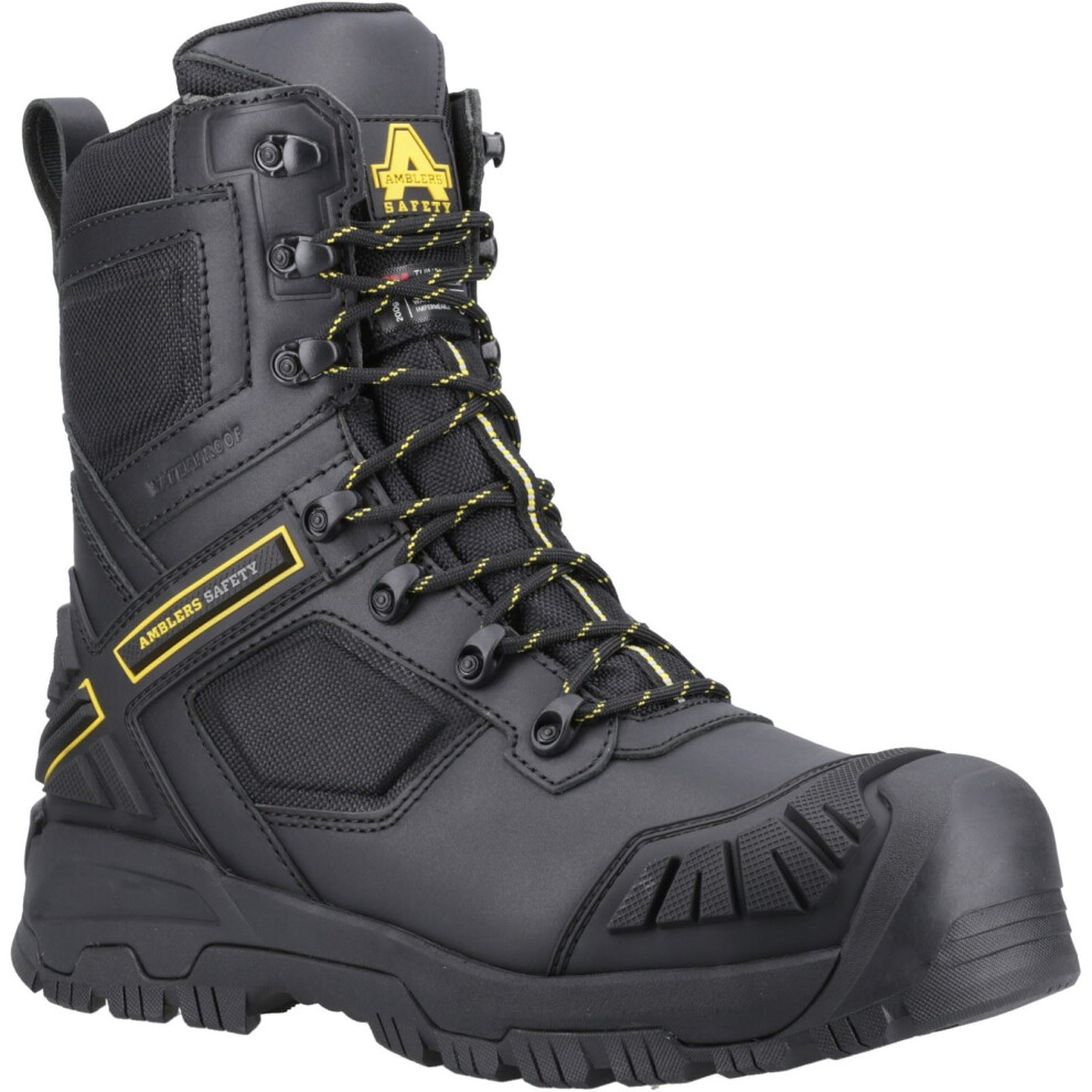 (Black, 6.5 (Adults')) Amblers Safety Dynamite Leather Black Safety Boots 5038601083707