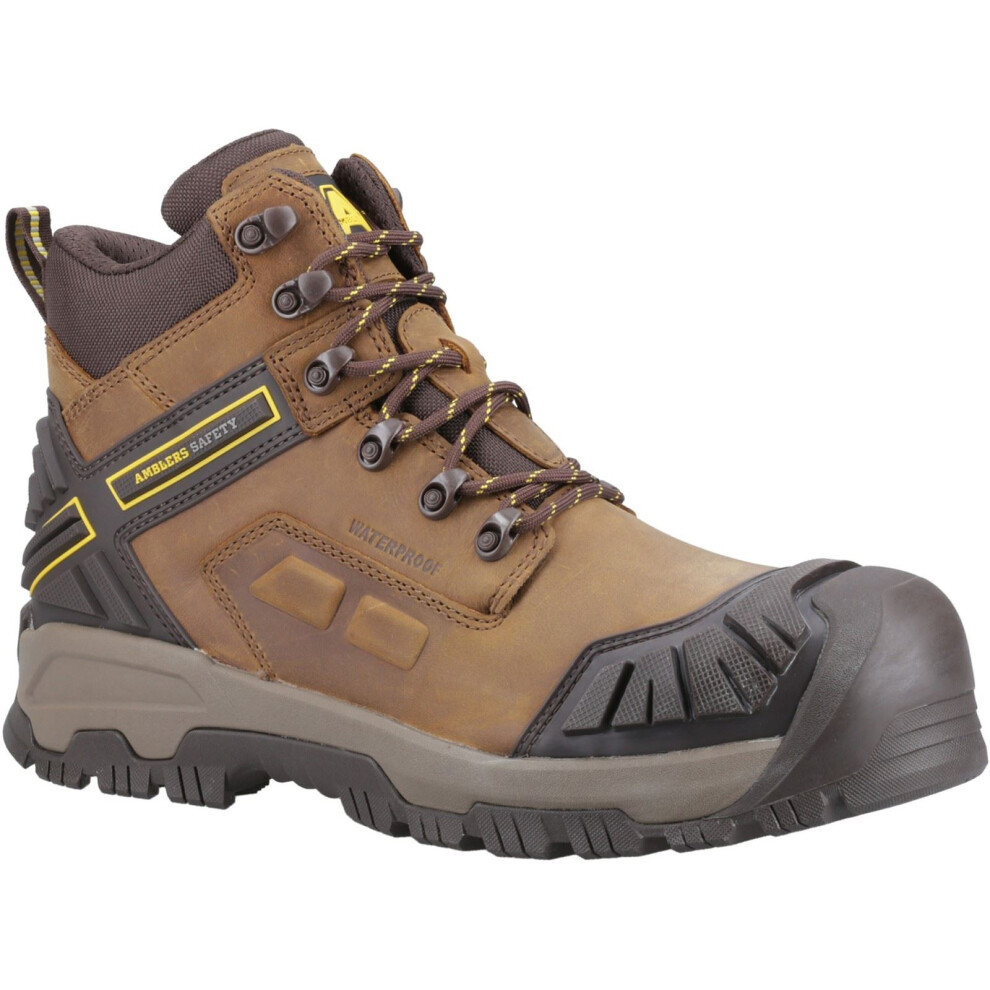 (Brown, 10.5 (Adults')) Amblers Safety Quarry Leather Brown Safety Boots 5038601083554