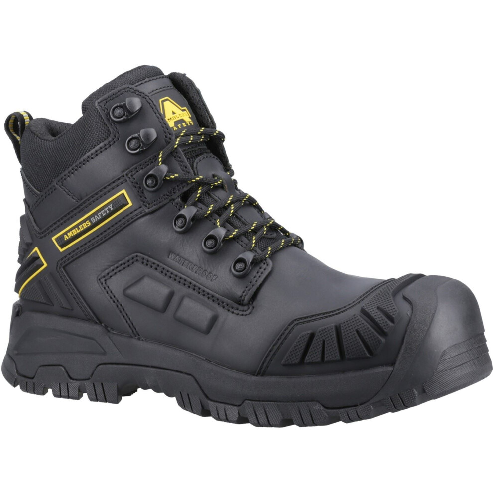 (Black, 6 (Adults')) Amblers Safety Flare Leather Black Safety Boots 5038601083592