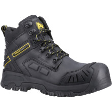 (Black, 13 (Adults')) Amblers Safety Flare Leather Black Safety Boots