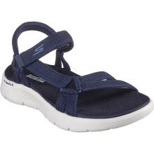 (Blue, 6 (Adults')) Skechers GO WALK Flex Sublime Polyester Women's Navy Sandals